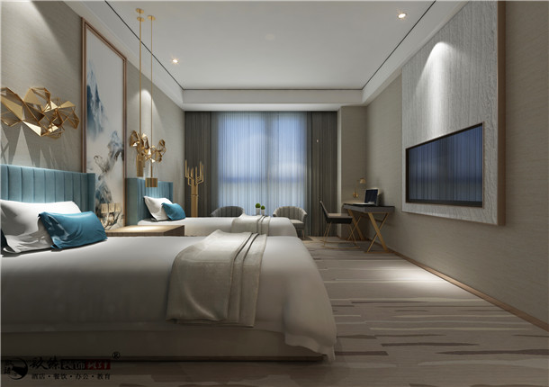 中卫现代酒店装修设计方案|增加现代艺术质感的升华