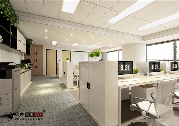 中卫蒲惠办公室设计|构建一个心阅自然的室内形态空间