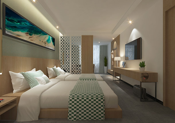 中卫希顿酒店设计|让客房具有延伸性同时带来的空间的流动性