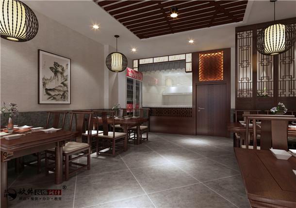 中卫丰府餐厅设计|整体风格的掌握上继承我们中式文化的审美观